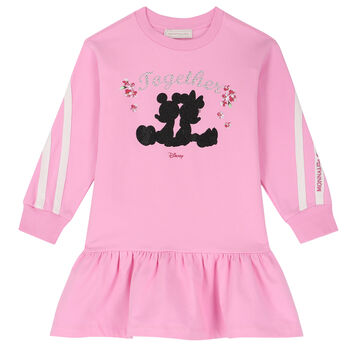 Girls Pink Disney Embellished Dress
