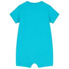 Baby Boys White, Yellow & Blue Rompers ( 3-Pack ), 2, hi-res