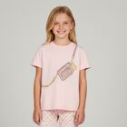 Girls Pink Bag T-Shirt, 2, hi-res