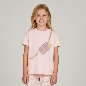 Girls Pink Bag T-Shirt