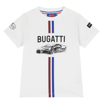 Younger Boys White Logo T-Shirt