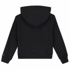Girls Black Iridescent Logo Hoodie, 1, hi-res