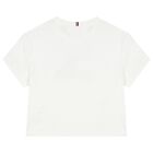 Girls White Snoopy Logo T-Shirt, 3, hi-res