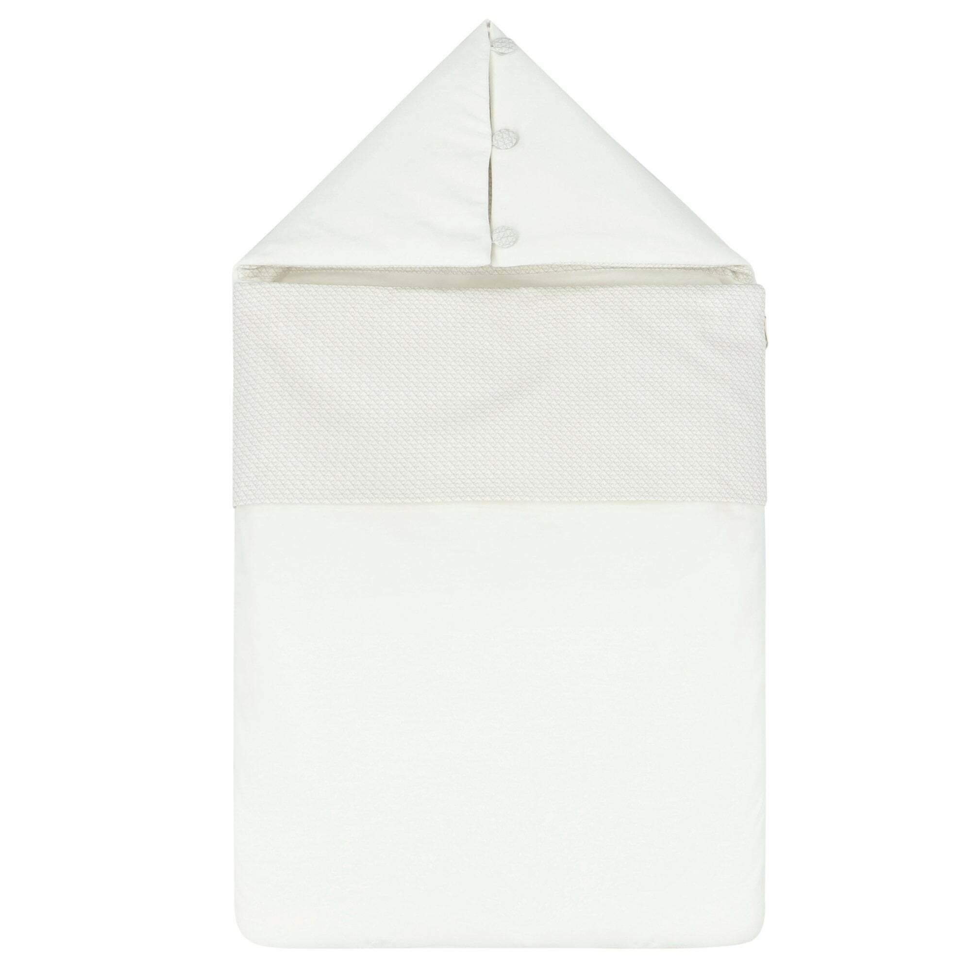 Emporio Armani Ivory Beige Logo Baby Nest Junior Couture