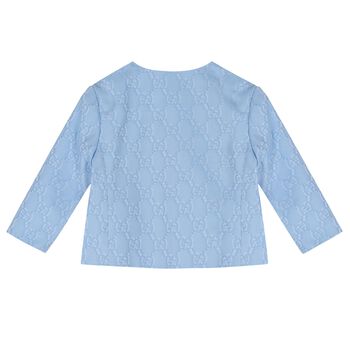 Blue GG Logo Baby Jacket