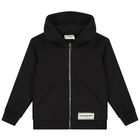 توب هودي بالشعار باللون الأسود, 2, hi-res