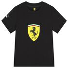Black Ferrari Logo T-Shirt, 1, hi-res