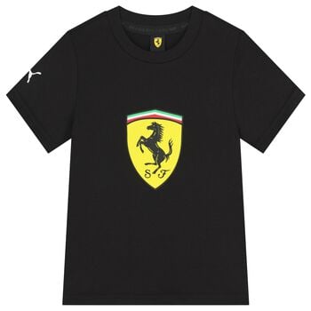 Black Ferrari Logo T-Shirt