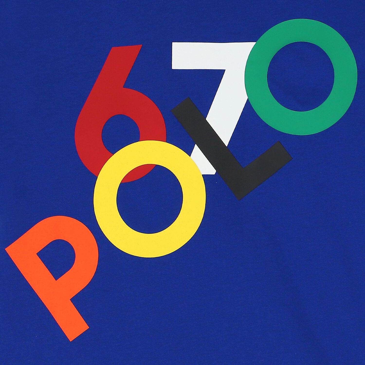 تيشيرت أولاد بالشعار باللون الأزرق, 2, hi-res