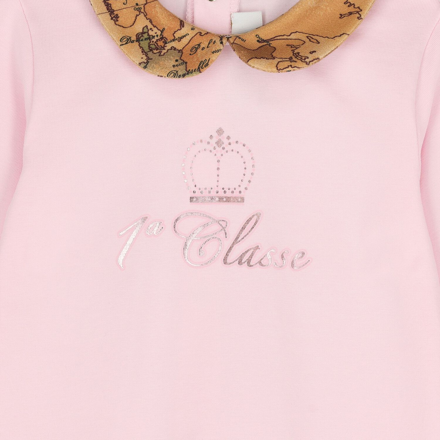 Baby Girls Pink & Beige Geo Map Babygrow Gift Set, 2, hi-res