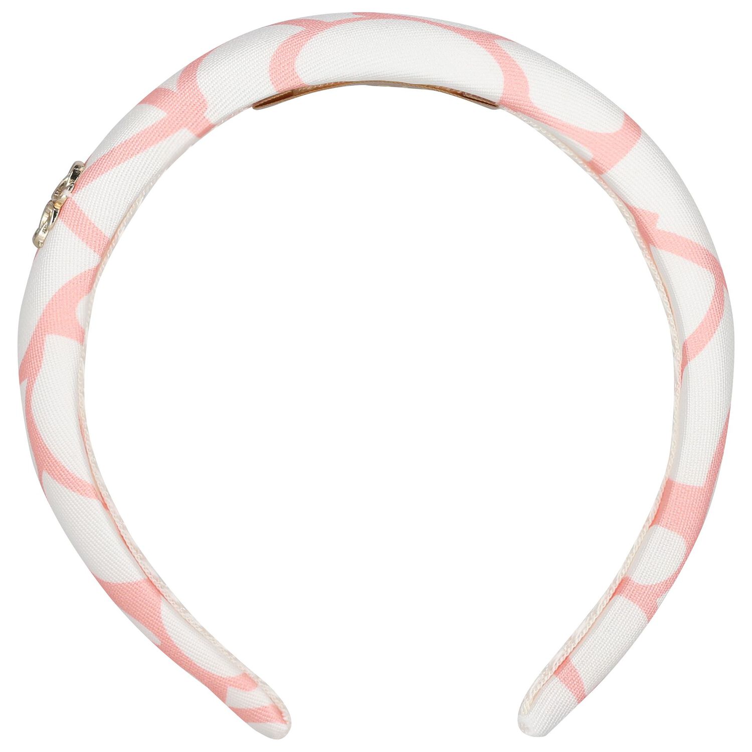 Girls Pink & White Floral Padded Headband, 2, hi-res