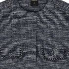 Girls Grey Tweed Cardigan, 1, hi-res
