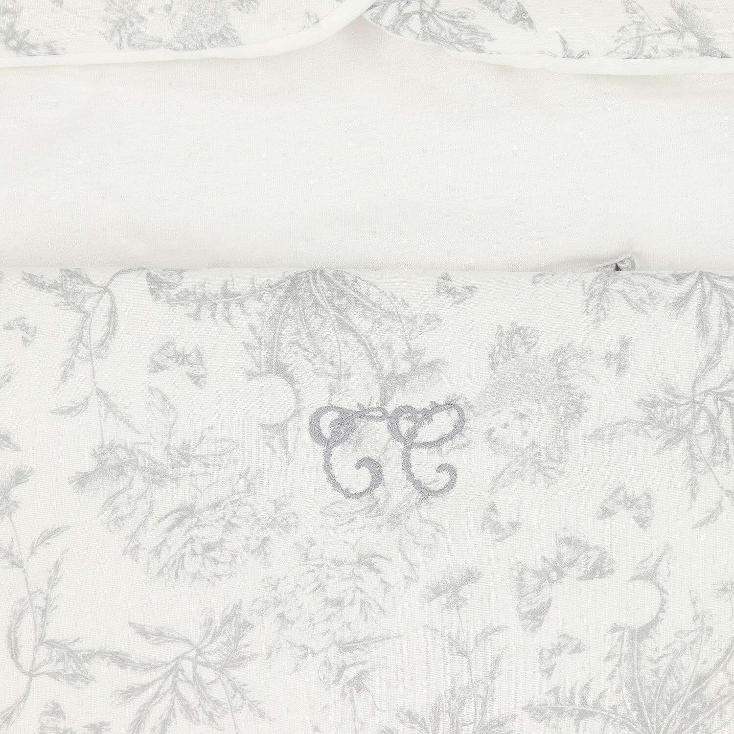 Ivory & Grey Toile De Jouy Baby Nest, 2, hi-res