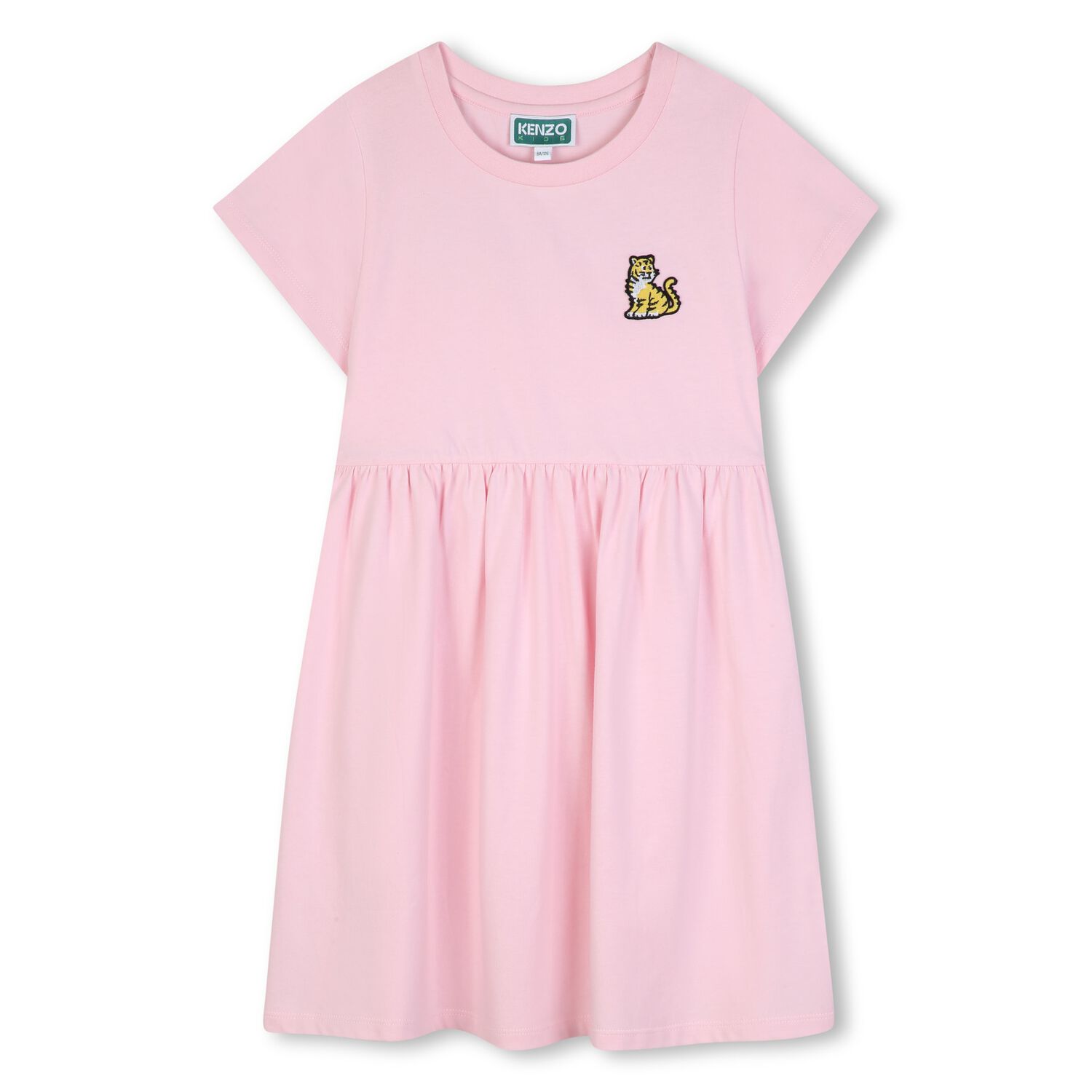 Girls Pink Tiger Logo Dress, 1, hi-res