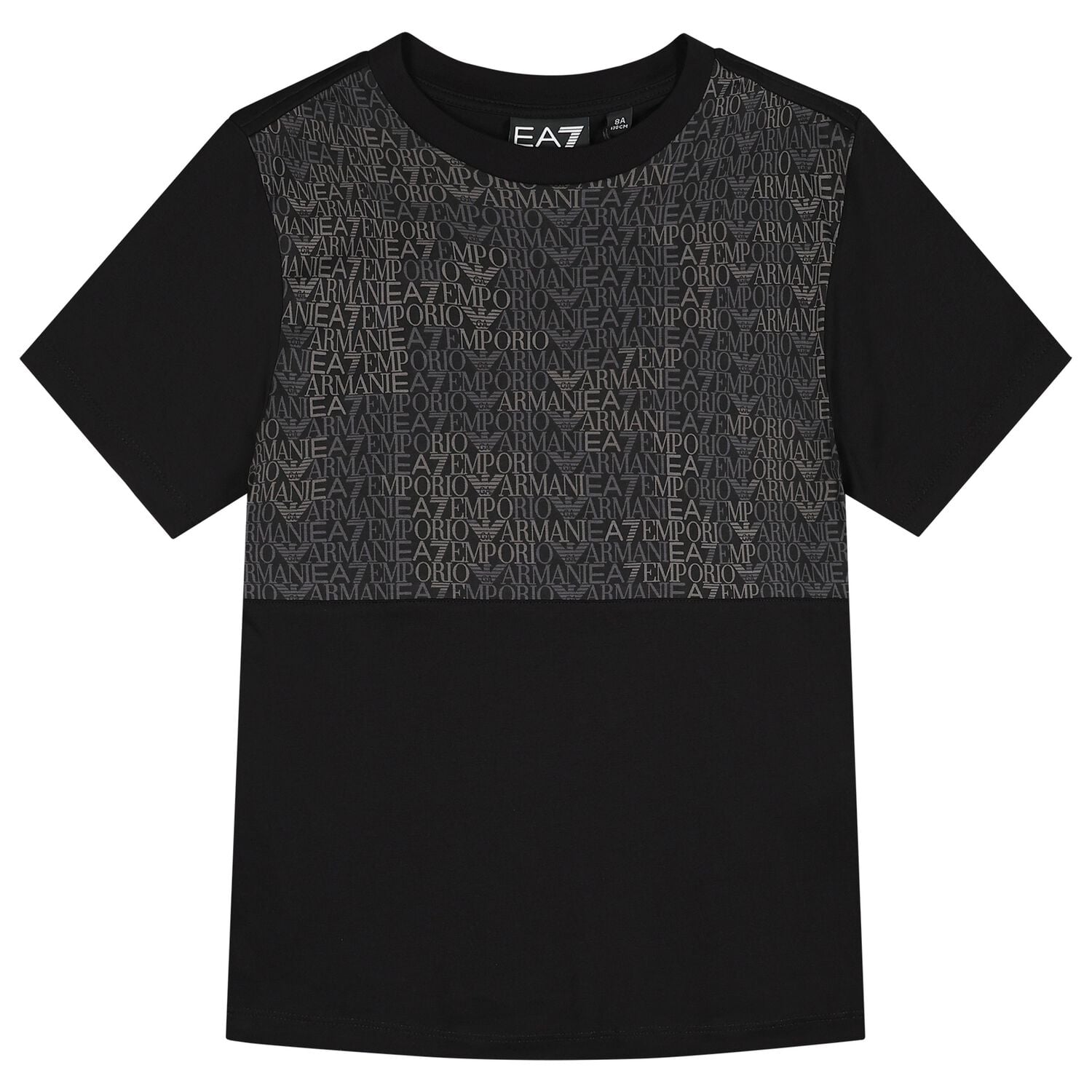 Boys Black Logo T-Shirt, 1, hi-res