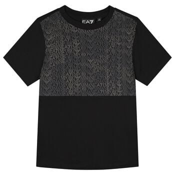 Boys Black Logo T-Shirt