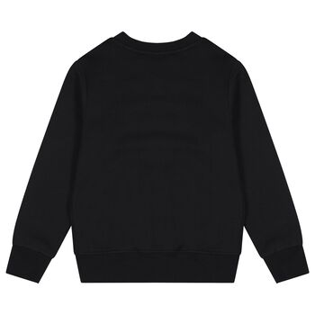 Girls Black & Pink Logo Sweatshirt