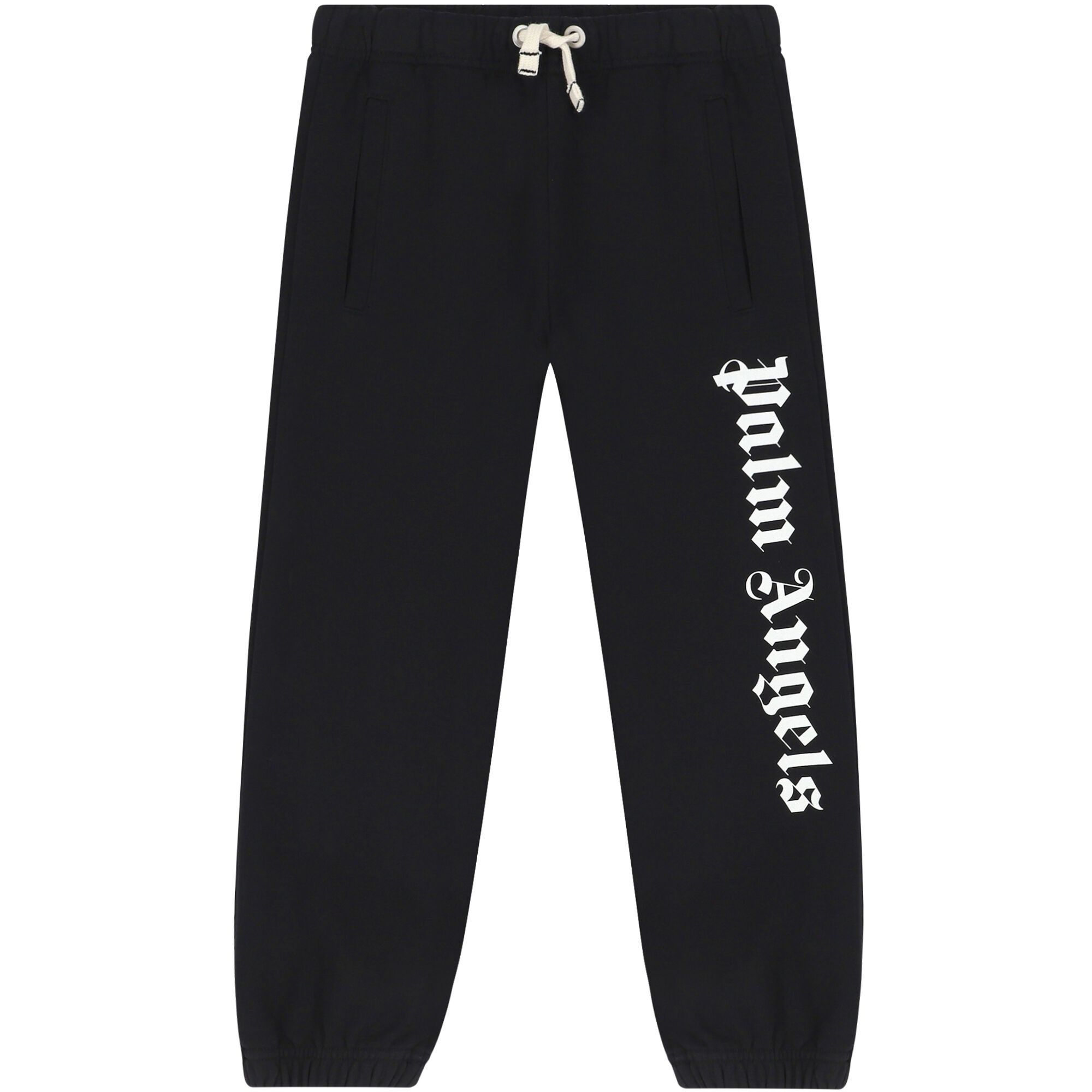 Palm Angels Black Logo Joggers Junior Couture USA