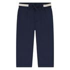Younger Boys Navy Blue Trousers, 2, hi-res