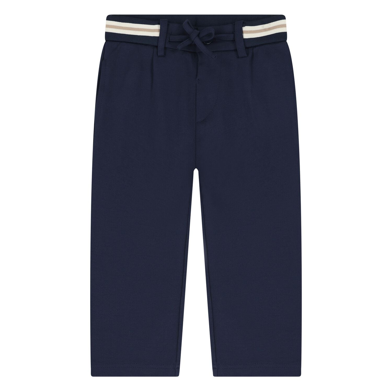 Younger Boys Navy Blue Trousers, 2, hi-res