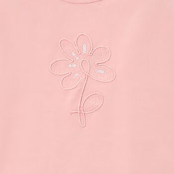 Girls Pink Flower T-Shirt