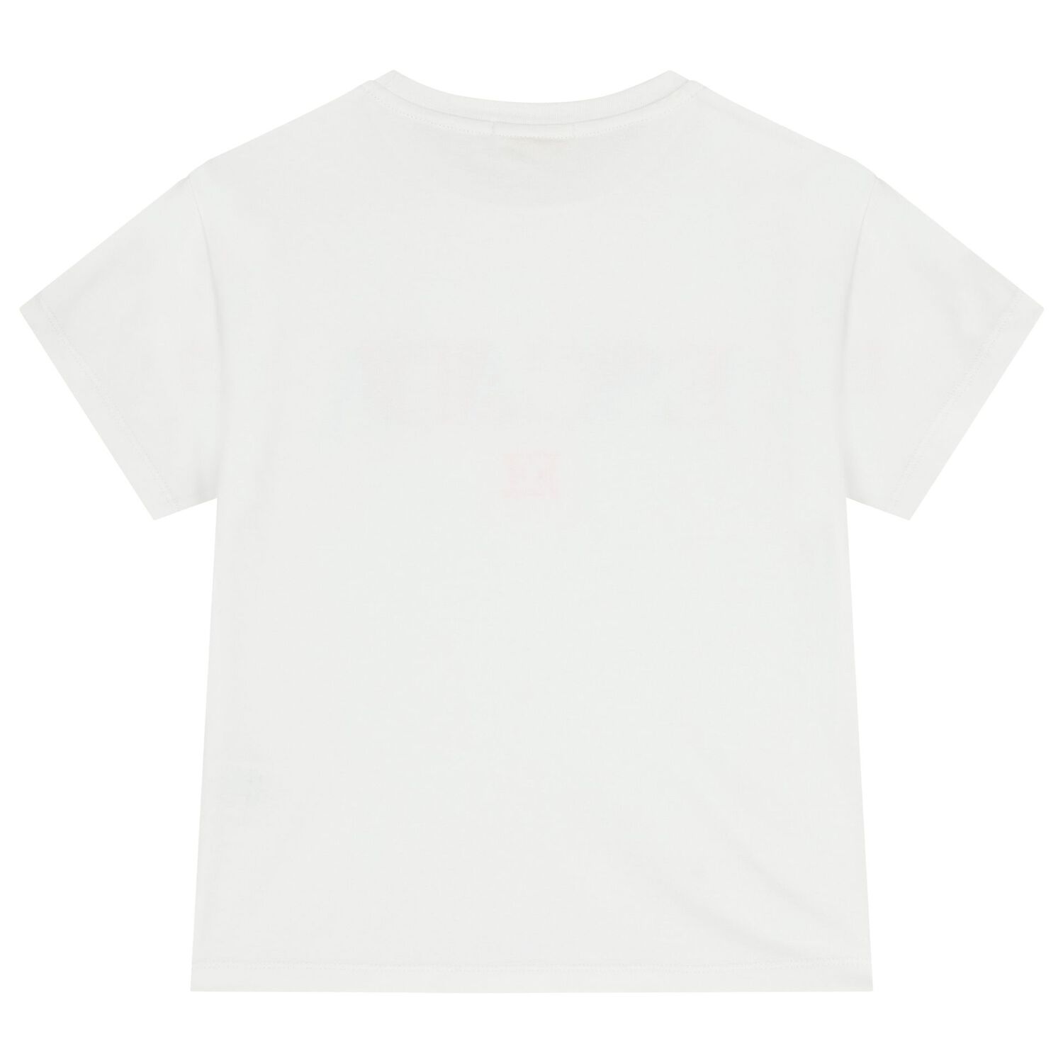 Girls White Logo T-Shirt, 1, hi-res