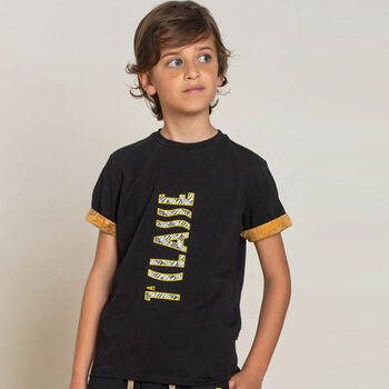 Boys Black Logo T-Shirt