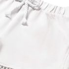 Younger Girls White Shorts, 2, hi-res