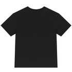 Boys Black Logo T-Shirt, 1, hi-res