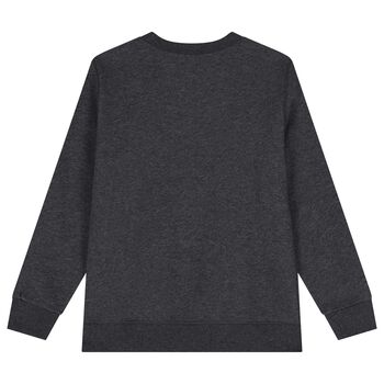 Boys Grey Polo Bear Logo Sweatshirt