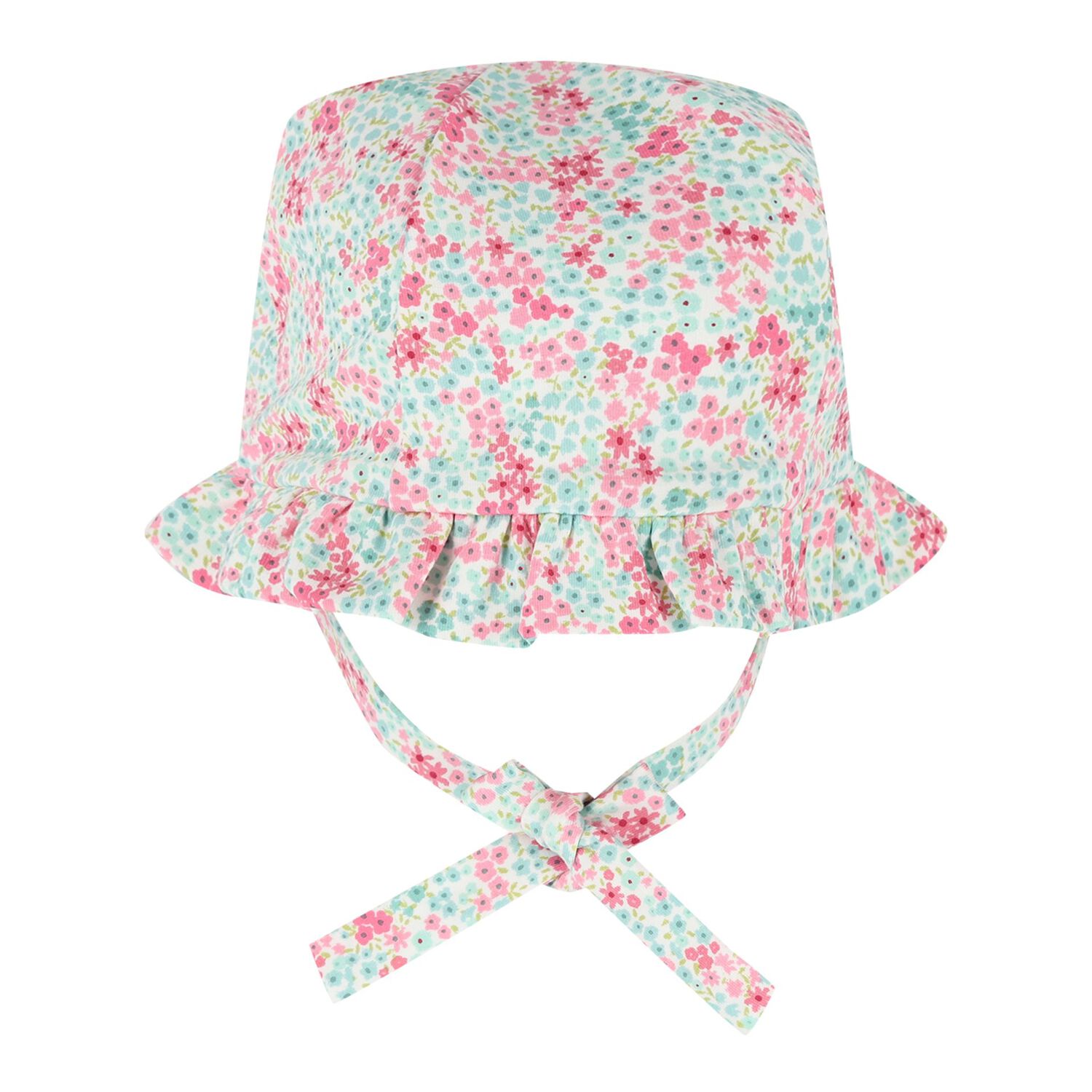 Baby Girls Pink & Green Floral Bodysuit Set, 2, hi-res