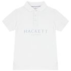 تيشيرت بولو بالشعار للاولاد باللون الابيض , 3, hi-res