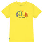 Boys Yellow Logo T-Shirt, 3, hi-res