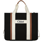 Black Logo Baby Changing Bag, 2, hi-res