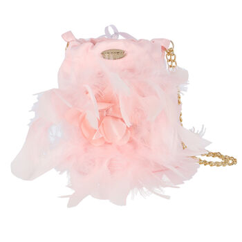 Girls Pink Flower Shoulder Bag