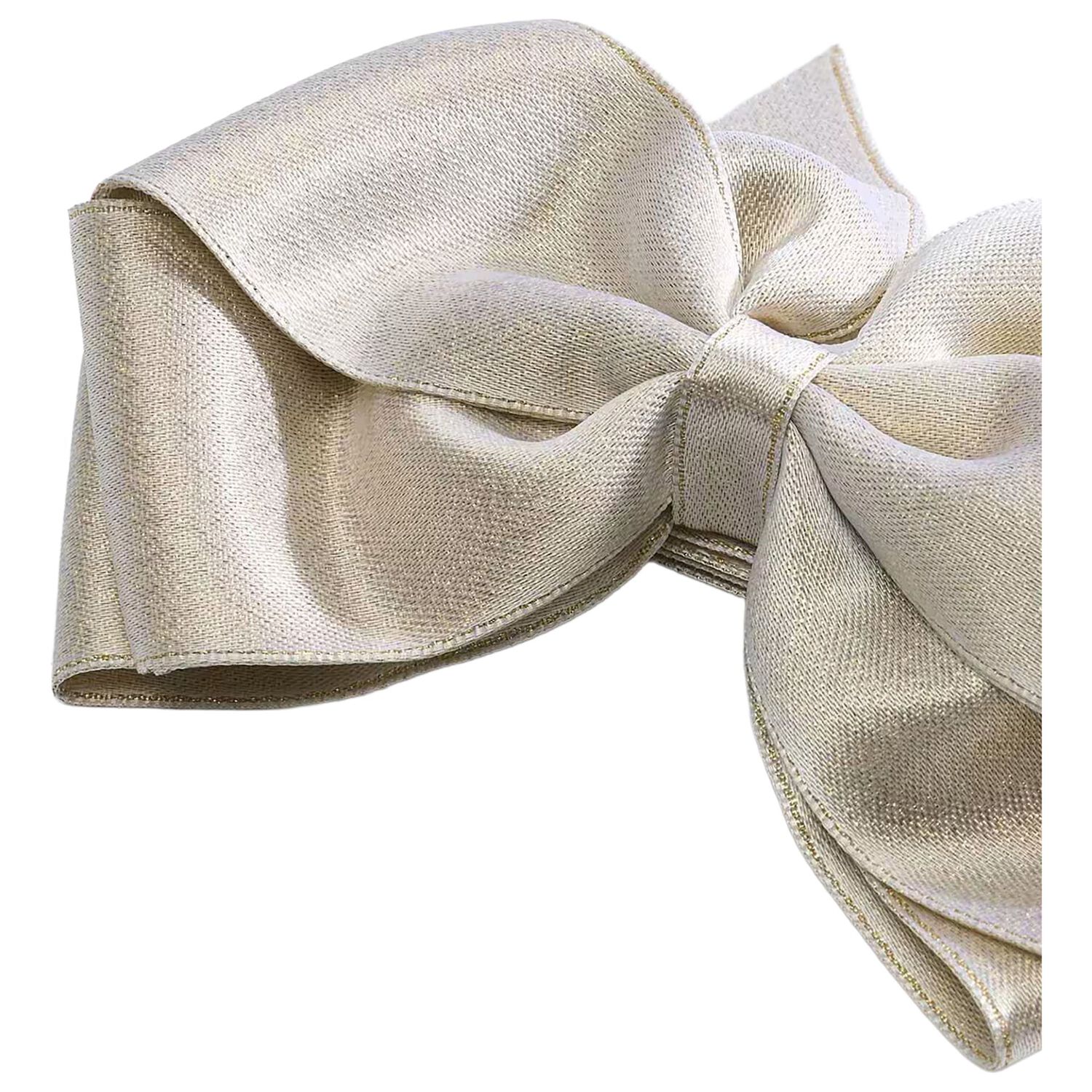 Girls Gold Bow Hairclip, 4, hi-res