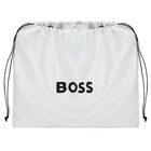 Boys Navy Blue Logo Canvas Backpack, 1, hi-res