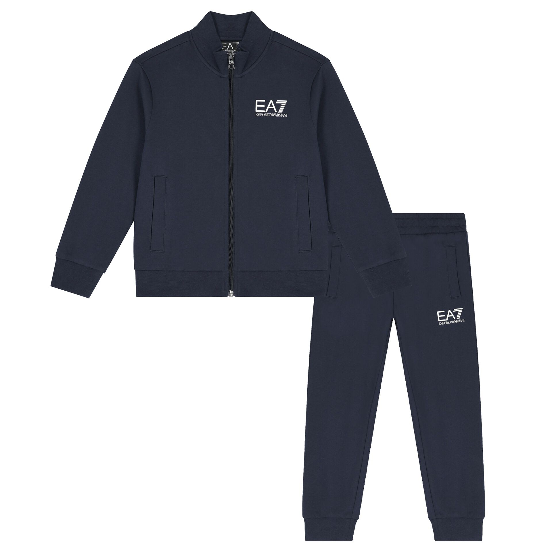 Armani navy tracksuit best sale