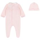Baby Girls Pink Flower Babygrow Set, 1, hi-res