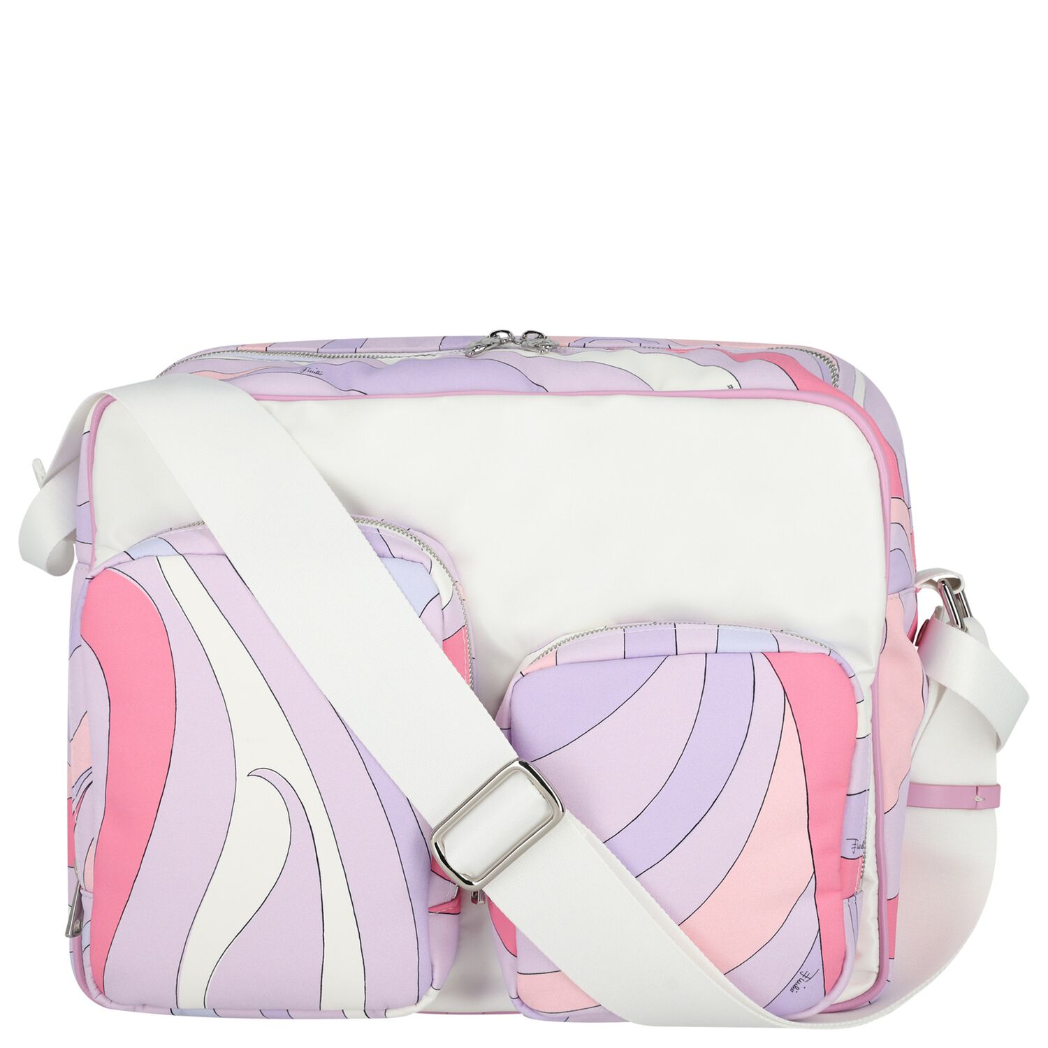 Baby Girls Purple & Pink Iride Changing Bag, 1, hi-res