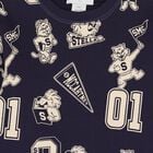 Boys Navy Blue Lion & Tiger Sweatshirt, 1, hi-res