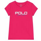 Girls Pink Logo T-Shirt, 2, hi-res