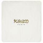 Ivory & Beige Tiger Logo Baby Blanket, 1, hi-res