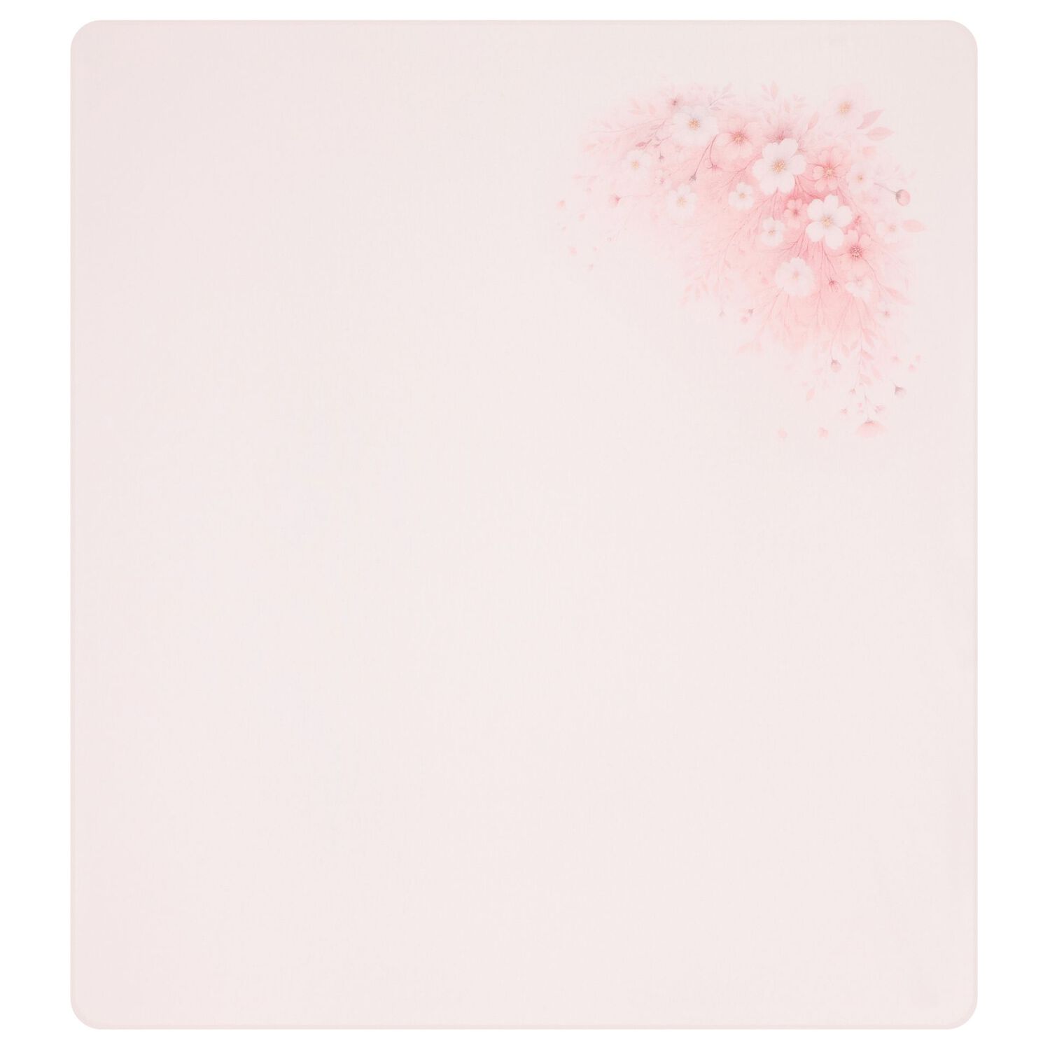 Baby Girls Pink Floral Blanket Set, 1, hi-res