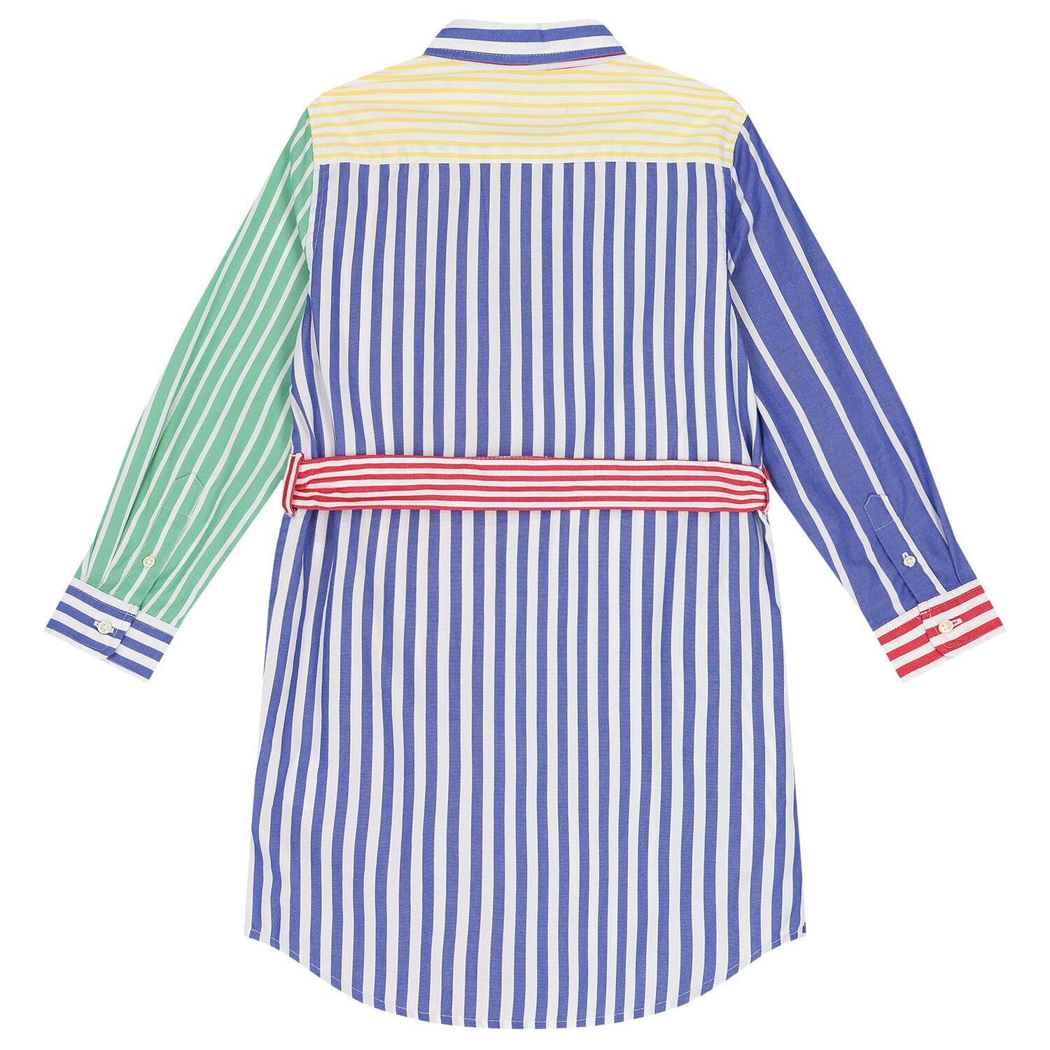 Girls Multi-Coloured Striped Dress, 1, hi-res image number null