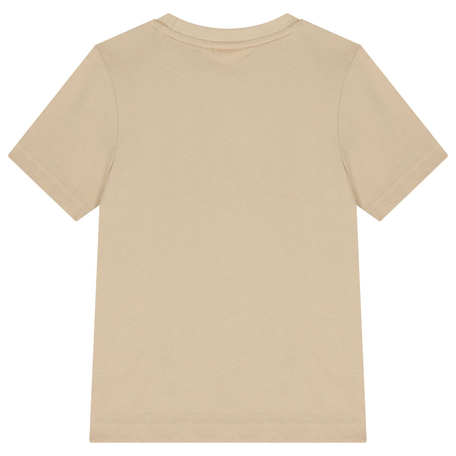 Boys Beige Logo T-Shirt, 3, hi-res