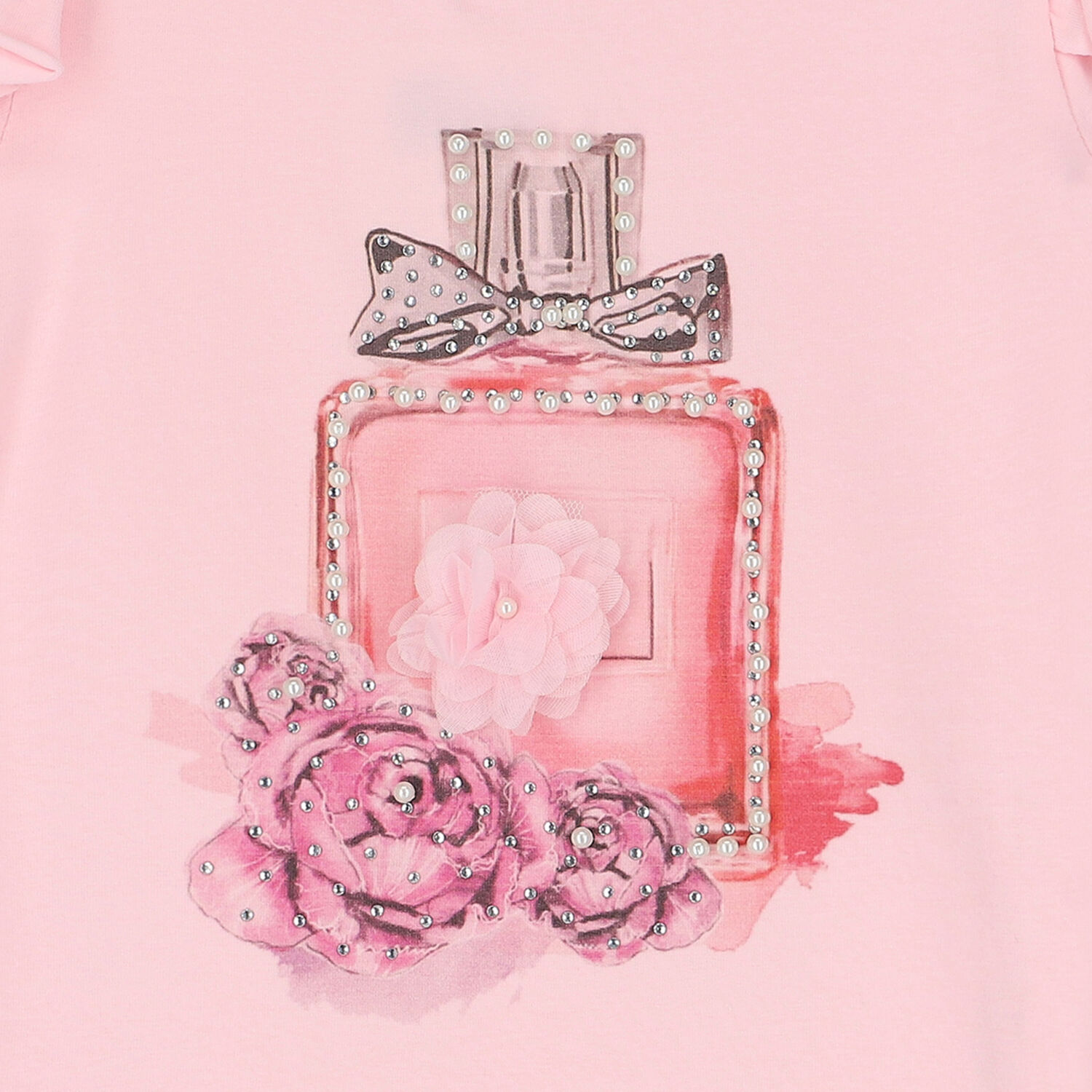 Girls Pink Perfume Bottle Skirt Set, 1, hi-res