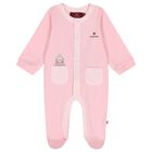Baby Girls Pink Teddy Bear Logo Babygrow, 3, hi-res