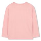 Girls Pink Logo Long Sleeve Top, 1, hi-res