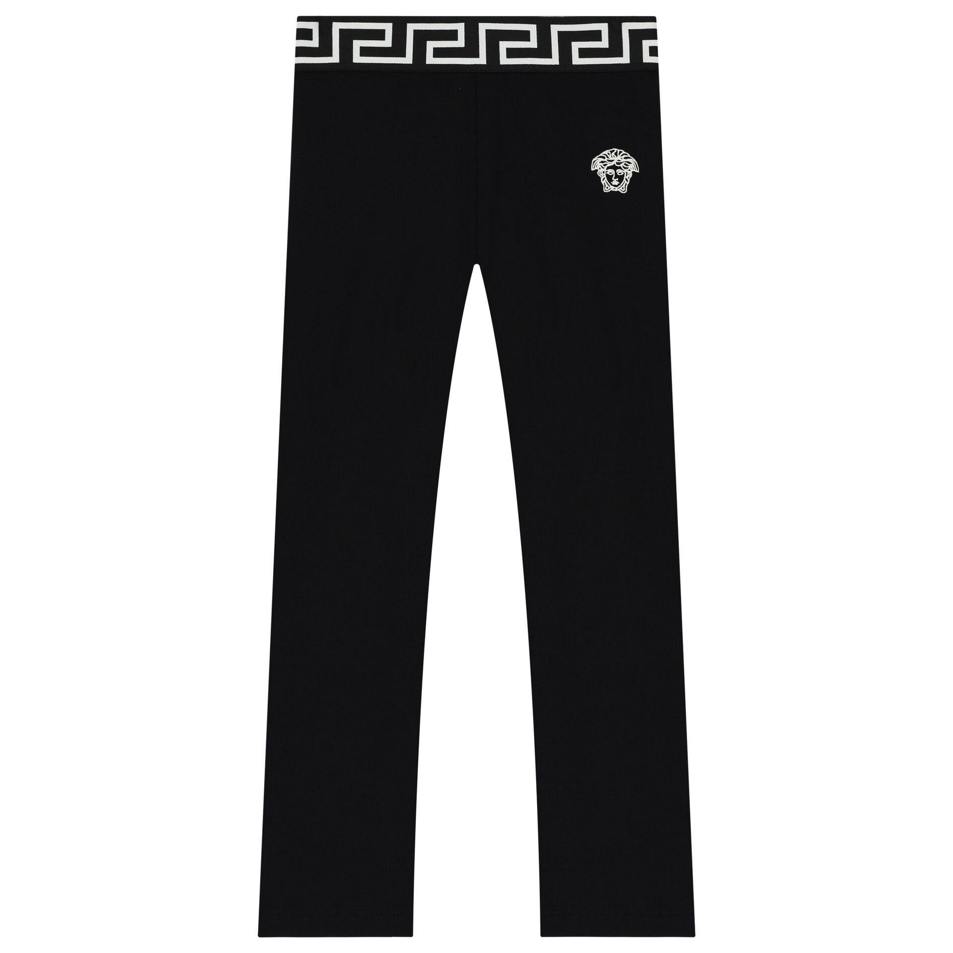 Versace Girls Black Medussa Leggings | Junior Couture